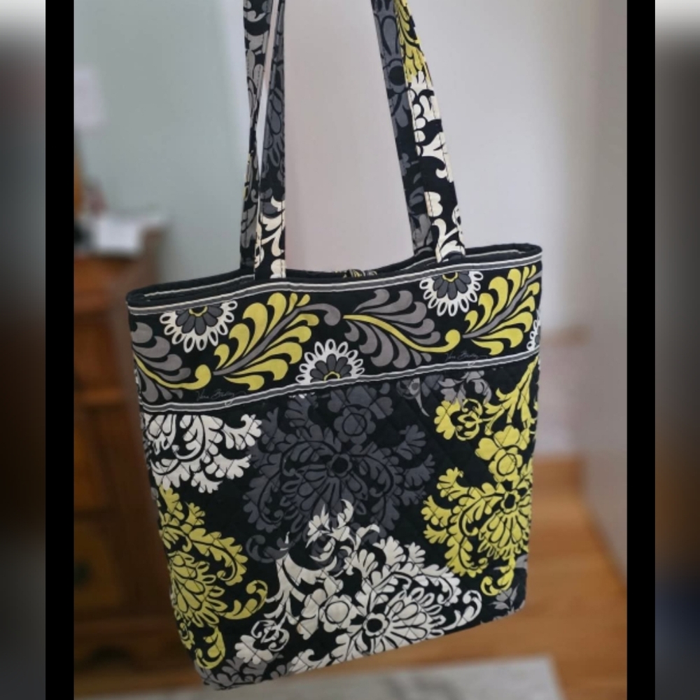 Stylish Black and Yellow Tote Bag